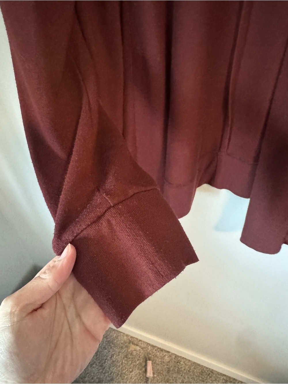 1902 & Co Open Front Cardigan - Deep Rust - Picture 4 of 6